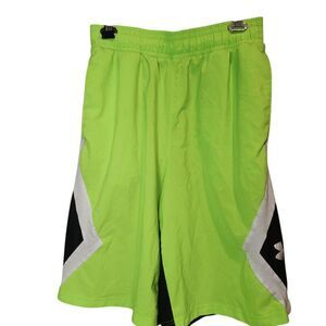 Men's Size Medium Neon Green Athletic Basketball Shorts
